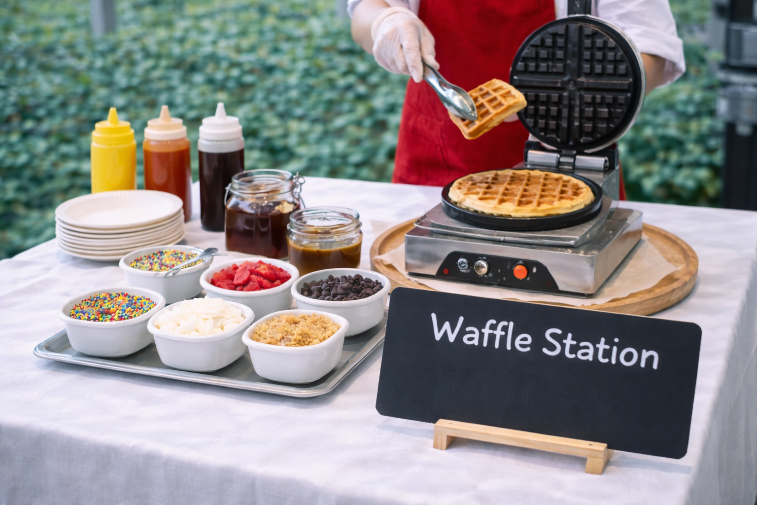 Waffle live station